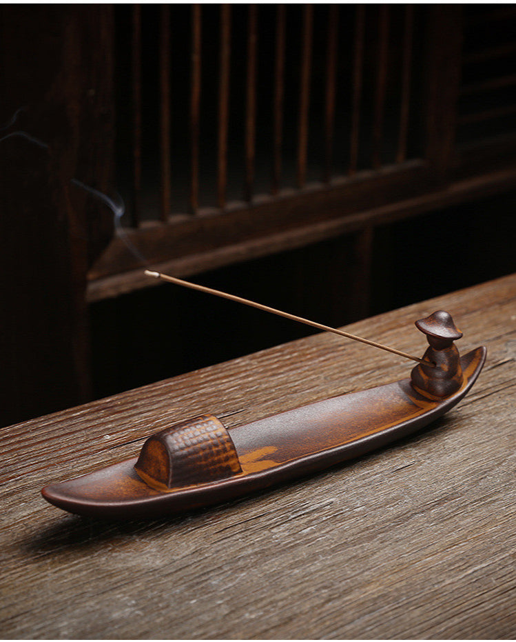 Wooden Zen Incense Holder