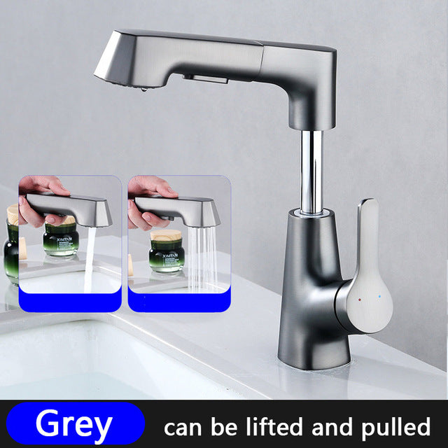 Modern Bathroom Telescopic Basin Waterfall Faucet - UTILITY5STORE