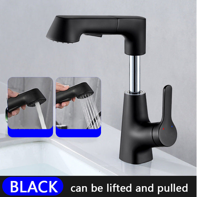 Modern Bathroom Telescopic Basin Waterfall Faucet - UTILITY5STORE