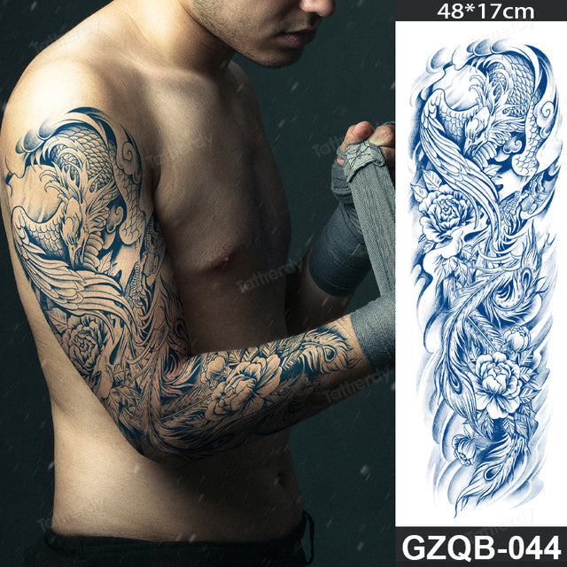 Life Meaning Full Sleeve Semi-Permanent Tattoo