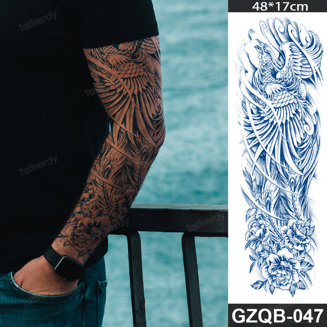 Life Meaning Full Sleeve Semi-Permanent Tattoo