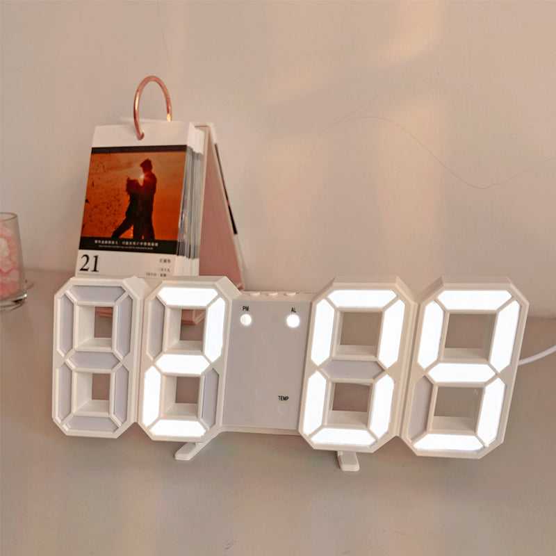 3D LED Modern Digital Alarm Wall Clock - UTILITY5STORE