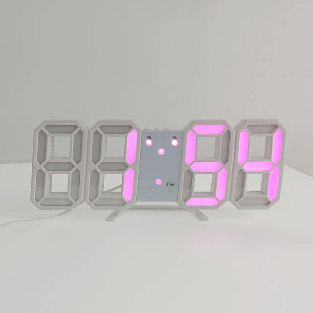 3D LED Modern Digital Alarm Wall Clock - UTILITY5STORE