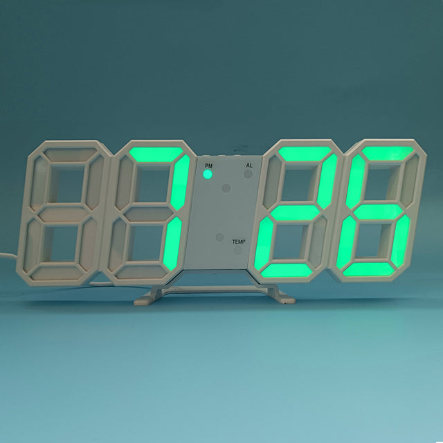 3D LED Modern Digital Alarm Wall Clock - UTILITY5STORE