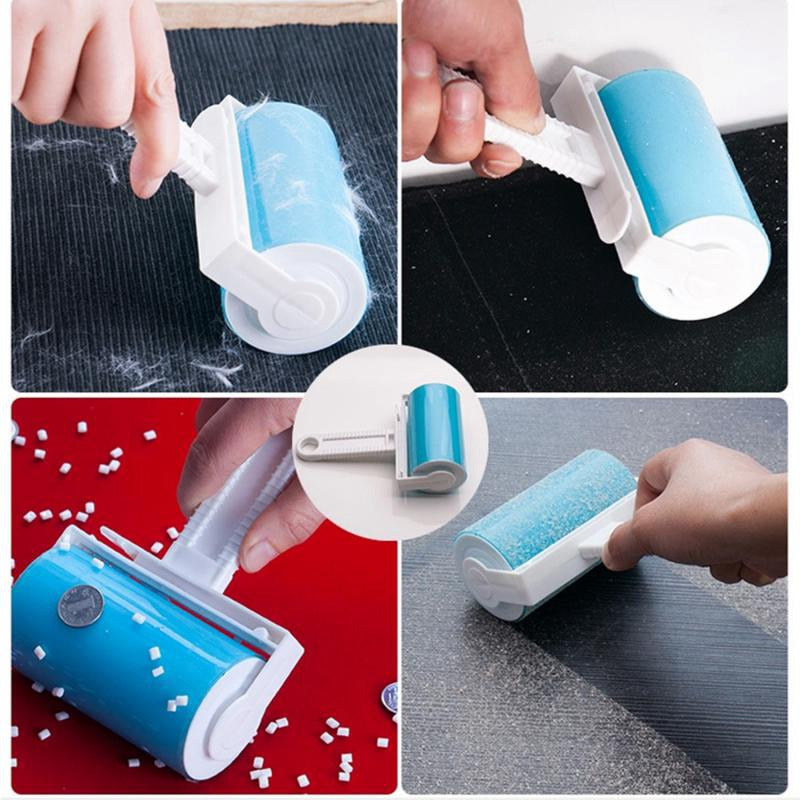 Sticky Washable Dust Lint Cleaning Brush Roller