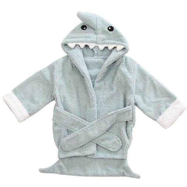 Blue Shark Baby Bath Towel