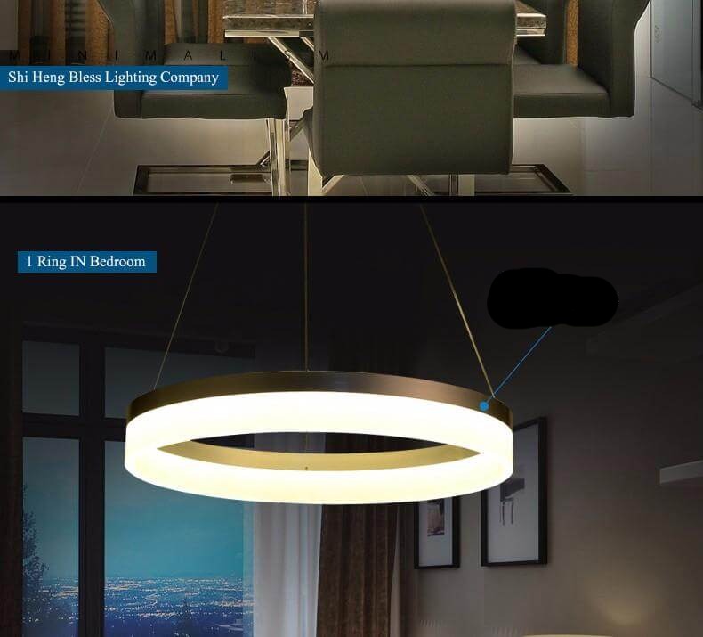 LED Circle Ring Chandelier