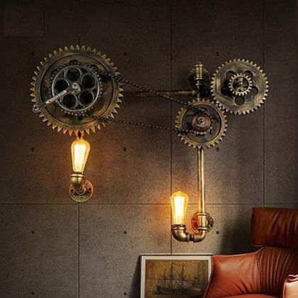 Loft Style Edison Wall Sconce Style Iron Water Lamp