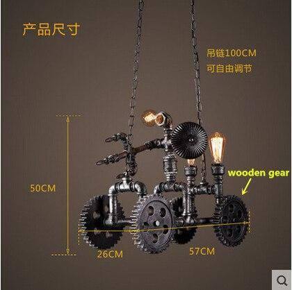 Iron Metal Motorbike Shape Modern Light Lamps