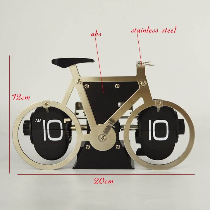 Stainless Steel Digital Automatic Creative Bike Clock
