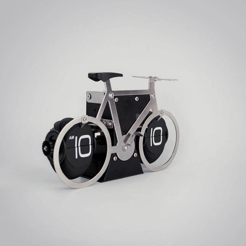 Stainless Steel Digital Automatic Creative Bike Clock