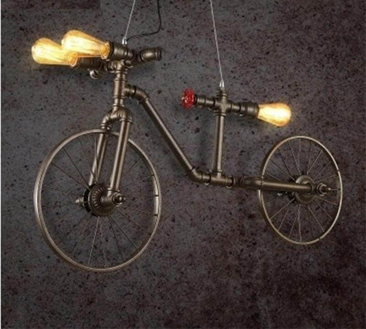 Retro Loft Style Bicycle Metal Lamp