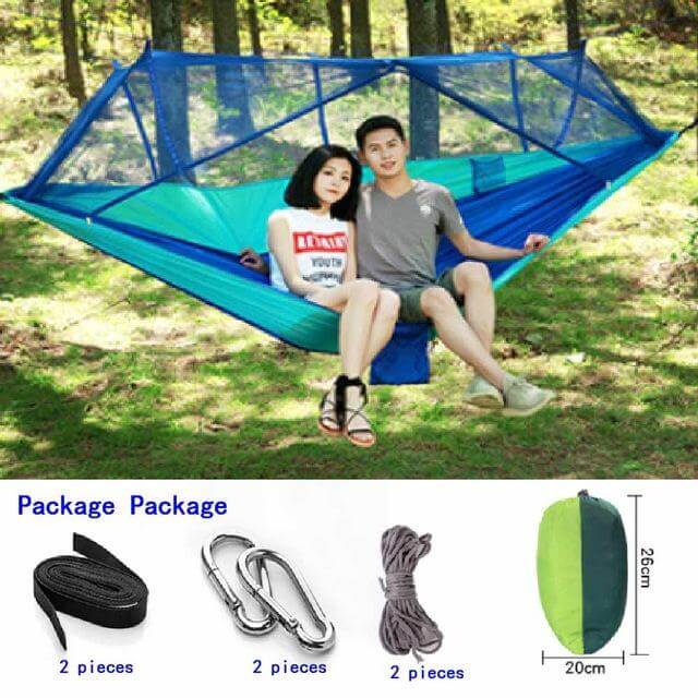 Garden Hanging Nylon Bed and Mosquito Net Outdoor Travel Jungle Camping Tent