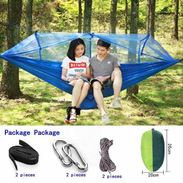 Garden Hanging Nylon Bed and Mosquito Net Outdoor Travel Jungle Camping Tent
