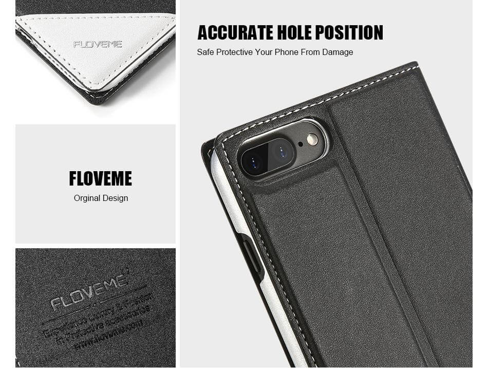 Luxury Flip Card Slot Leather Cases For iPhone X and Other Models