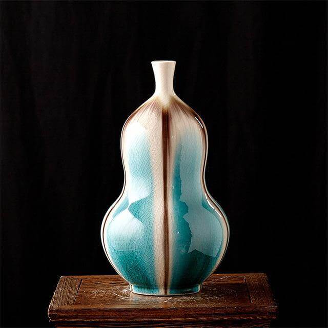 Classical Ancient Jingdezhen Ice Crack Ceramic Glaze Vase