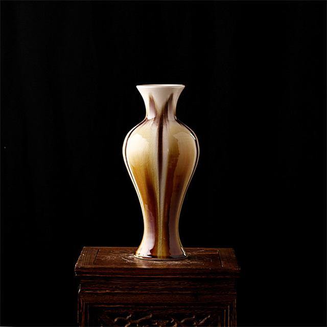 Classical Ancient Jingdezhen Ice Crack Ceramic Glaze Vase