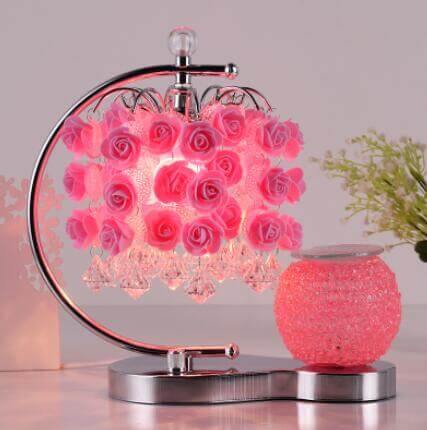 Rose Table Lamp with Aromatherapy Cup