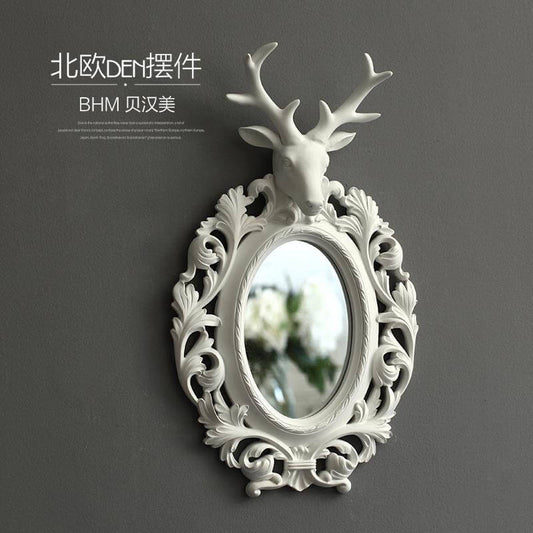 Vintage Statue Home Decor Wall decoration Make-up Mirror