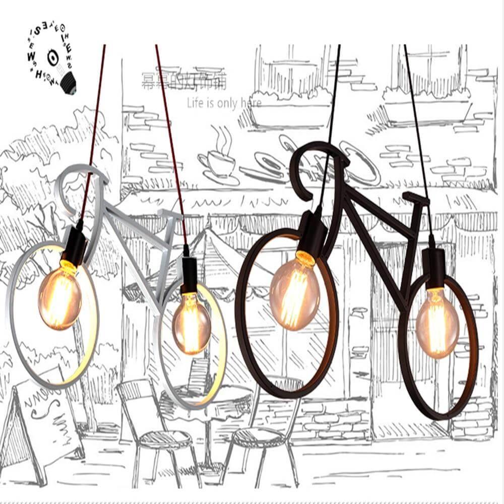 Modern Bicycle Nordic Style Droplight Chandelier Lamp - UTILITY5STORE