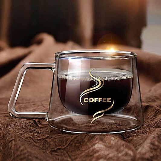 Double Glass High Temperature Coffee Cup