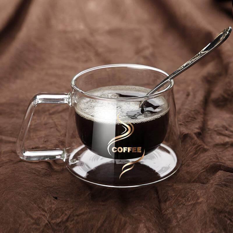 Double Glass High Temperature Coffee Cup