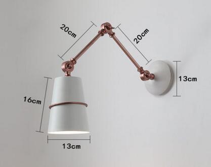 Nordic Iron Swing Long Arm Modern Wall Lamp