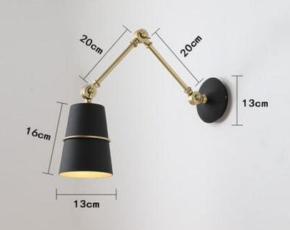 Nordic Iron Swing Long Arm Modern Wall Lamp