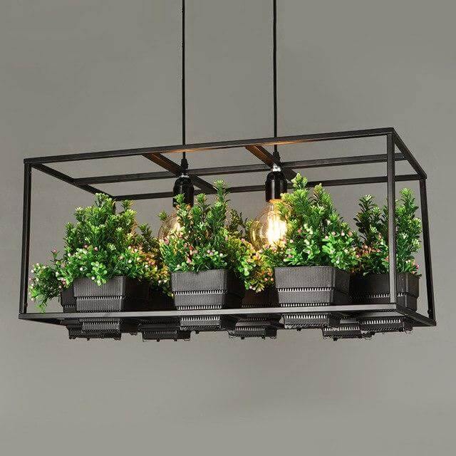 Modern Simple Creative Plant Chandelier Lamps