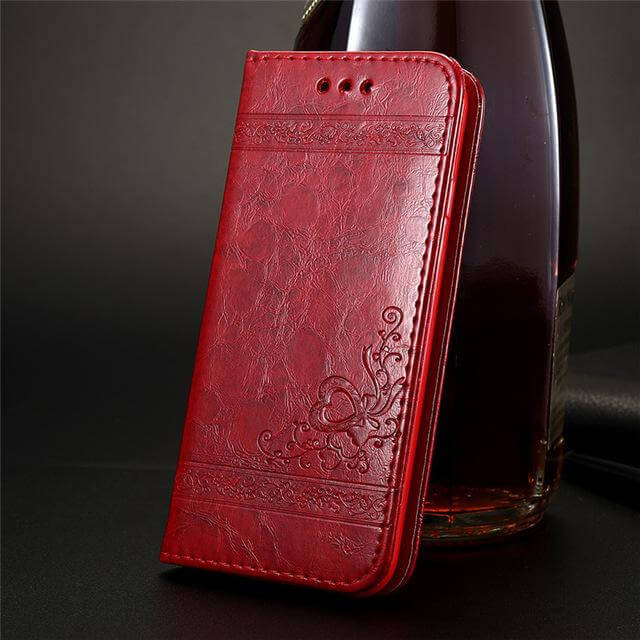 Retro Leather Case For iPhone Models