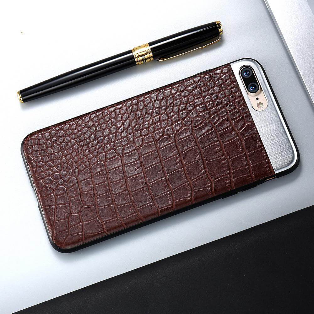 Luxury Protection iPhone 6&amp;7 Case Metal Leather Case