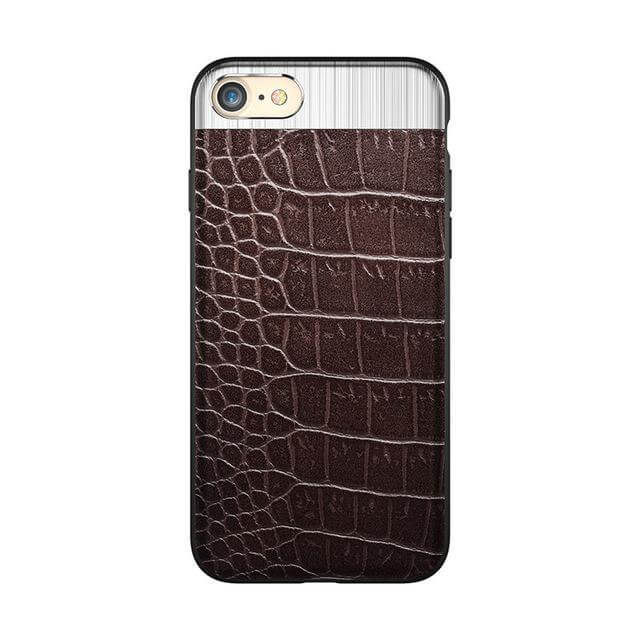 Luxury Protection iPhone 6&amp;7 Case Metal Leather Case