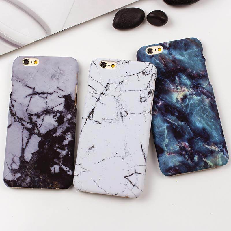 Retro Stone Marble Cases for iPhone