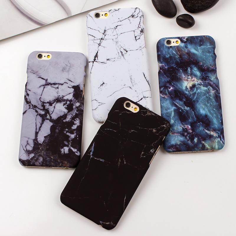 Retro Stone Marble Cases for iPhone