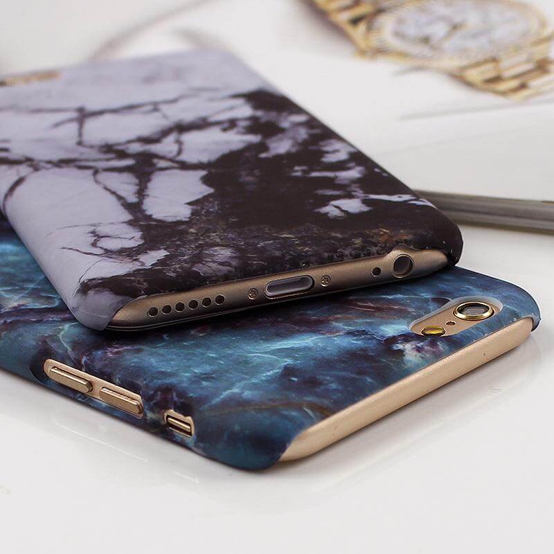 Retro Stone Marble Cases for iPhone