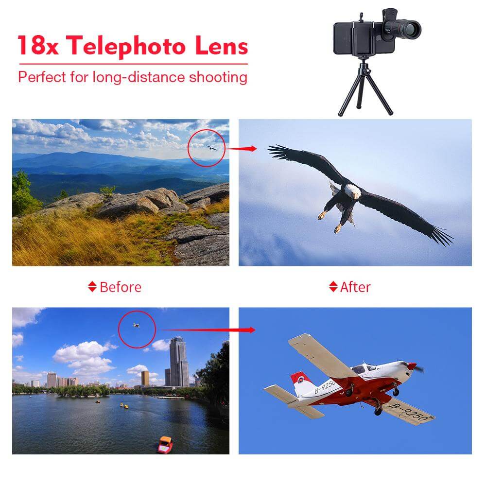 Universal 18x telephoto Zoom Phone Lens