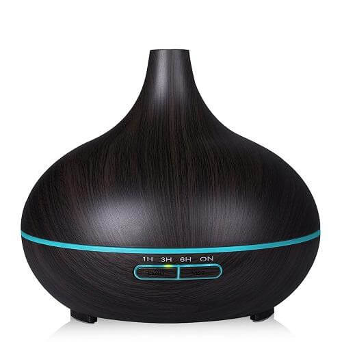 Wood Air Humidifier Essential Oil Diffuser Aroma Lamp - UTILITY5STORE