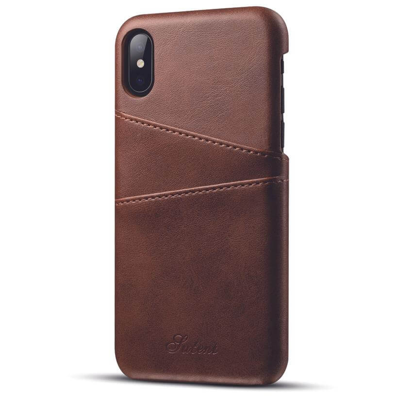 Luxury Leather Wallet Case For Iphone X