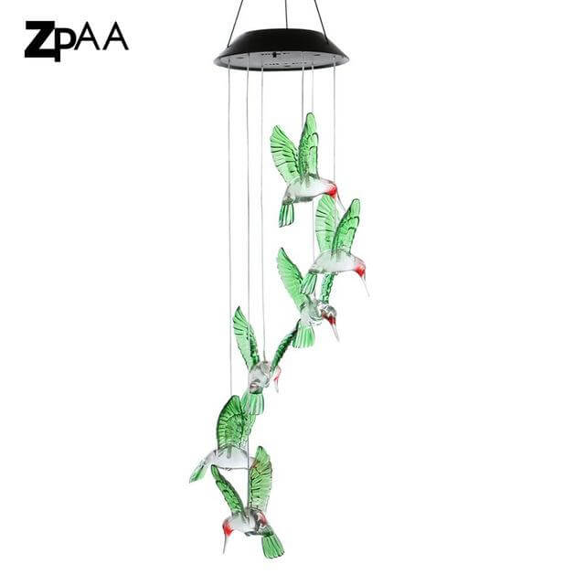 Outdoor LED Solar Hummingbirds DrangFly Lamp