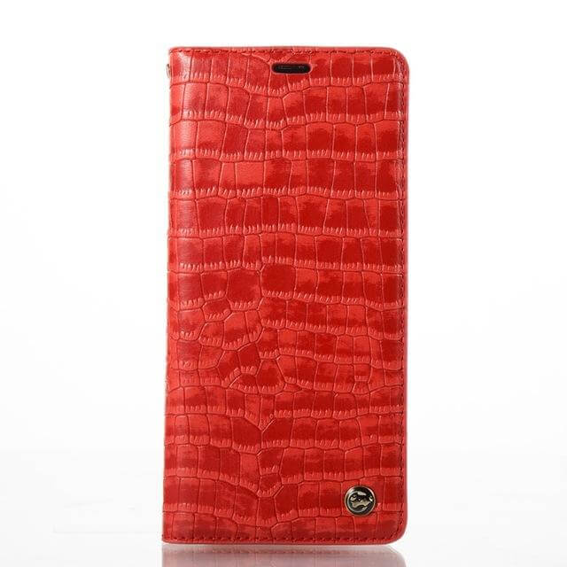 Luxury Flip Leather Crocodile Pattern Cases For iphone X and Other Models