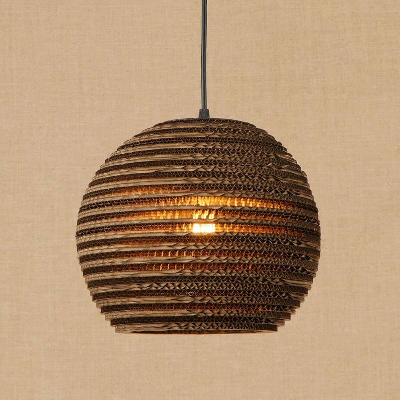 Modern Hanging Pendant LED Origami Paper Shade Lamp