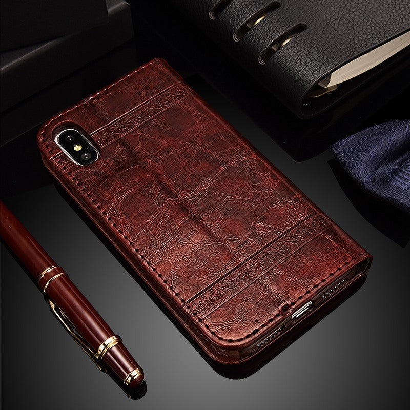 Wallet Leather Flip  Cases For iPhone Models