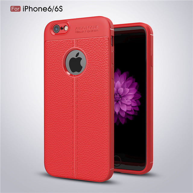 Shockproof Amor Matte Carbon Fiber Cover for iPhone Models