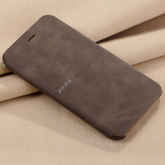 X-Level Luxury Cowboy Ultra Thin Nostalgia Leather Flip Phone Case For iphone Models