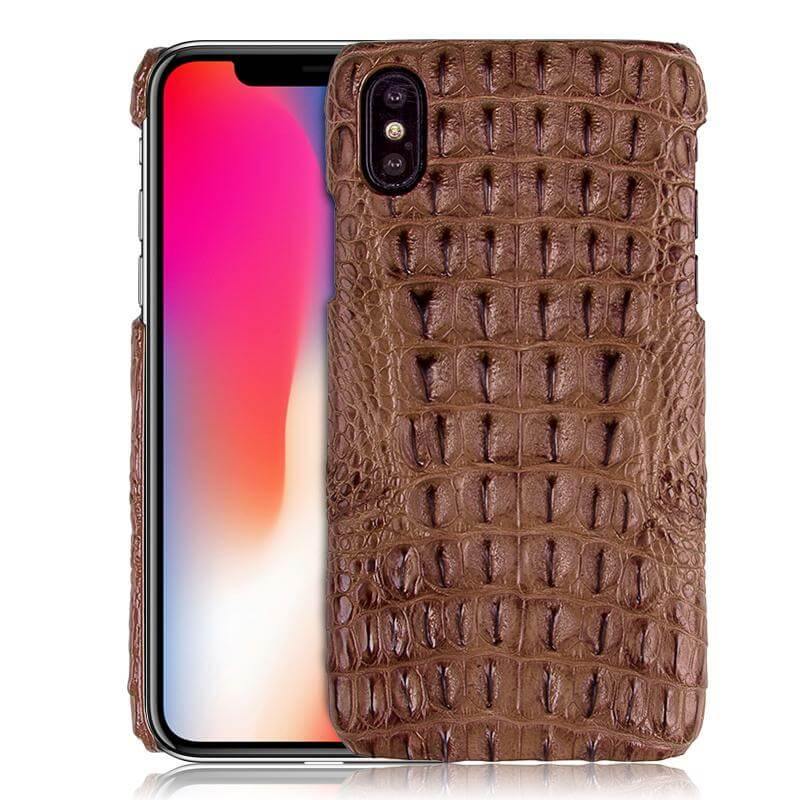 Super Luxury Genuine Crocodile Skin Leather Case For iPhone X - UTILITY5STORE