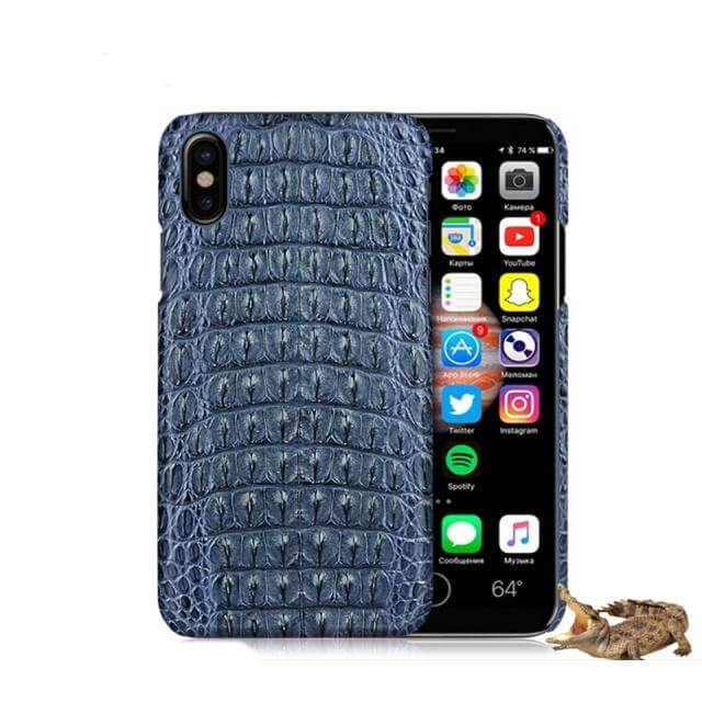 Super Luxury Genuine Crocodile Skin Leather Case For iPhone X - UTILITY5STORE