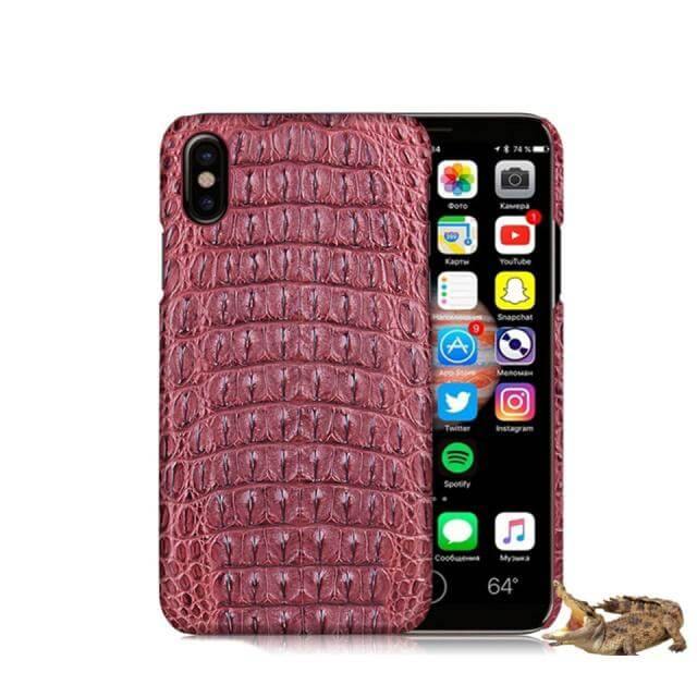 Super Luxury Genuine Crocodile Skin Leather Case For iPhone X - UTILITY5STORE