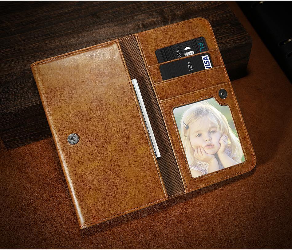 Leather Wallet Case for Iphone Models
