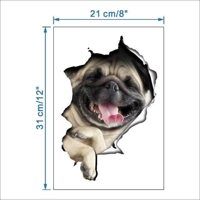 3D Pet Wall and Bathroom Stickers - UTILITY5STORE