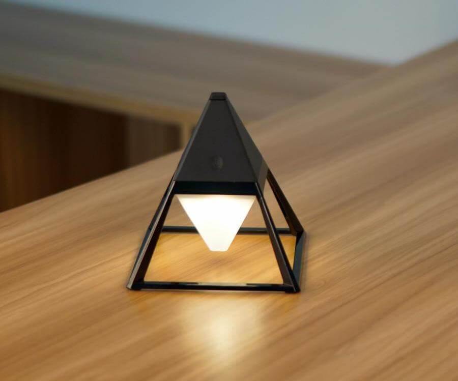 Pyramid Modern Touch Bedroom Lamp Decor